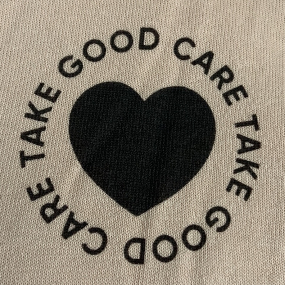 Spiritual Gangster Take Good Care Vintage Terry Crop Sweatshirt- NWT Med… - Picture 5 of 8